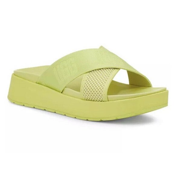 UGG EMILY MESH WOMEN’S SLIDES SANDALS 1119491 POLLEN YELLOW/ AUTHENTIC - Picture 1 of 12
